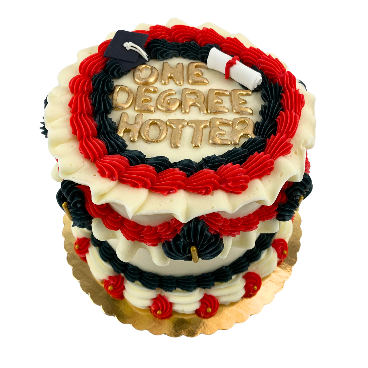 One Degree Hotter Graduation Cake