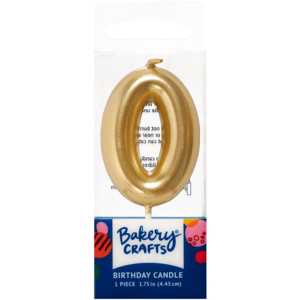 Mini Gold Numeral Candles