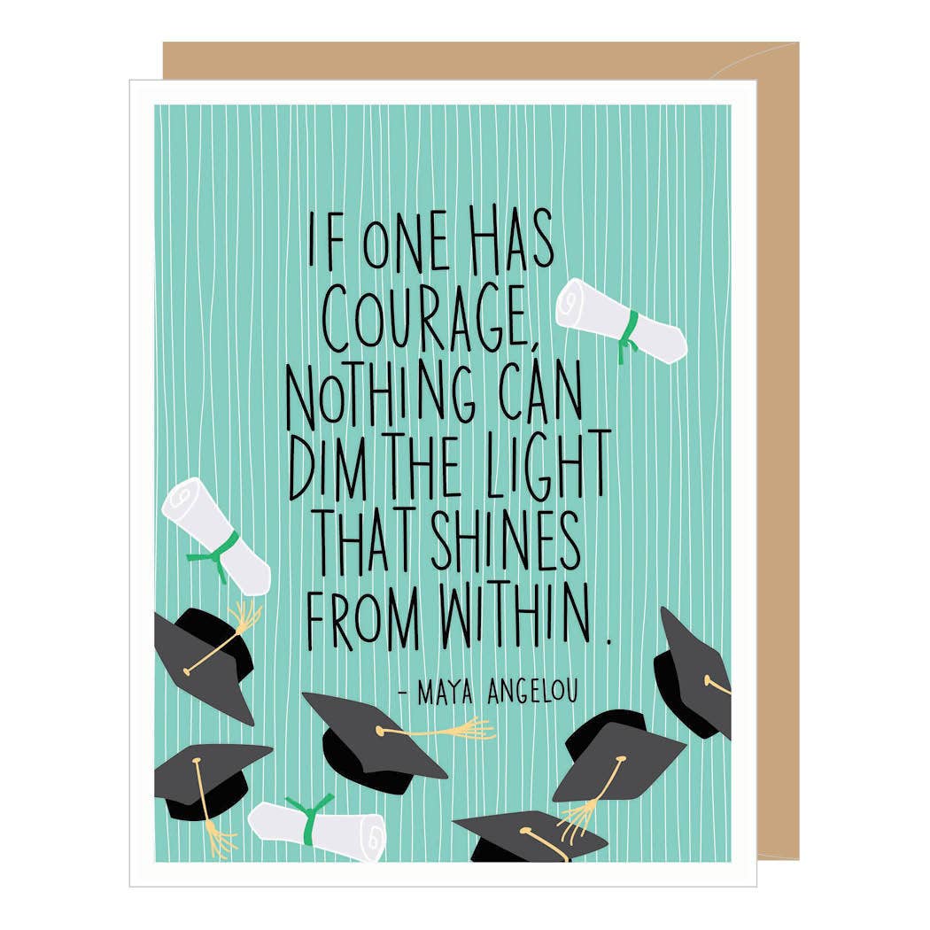 quotes for grad cards Maya Angelou Quote Graduation Card