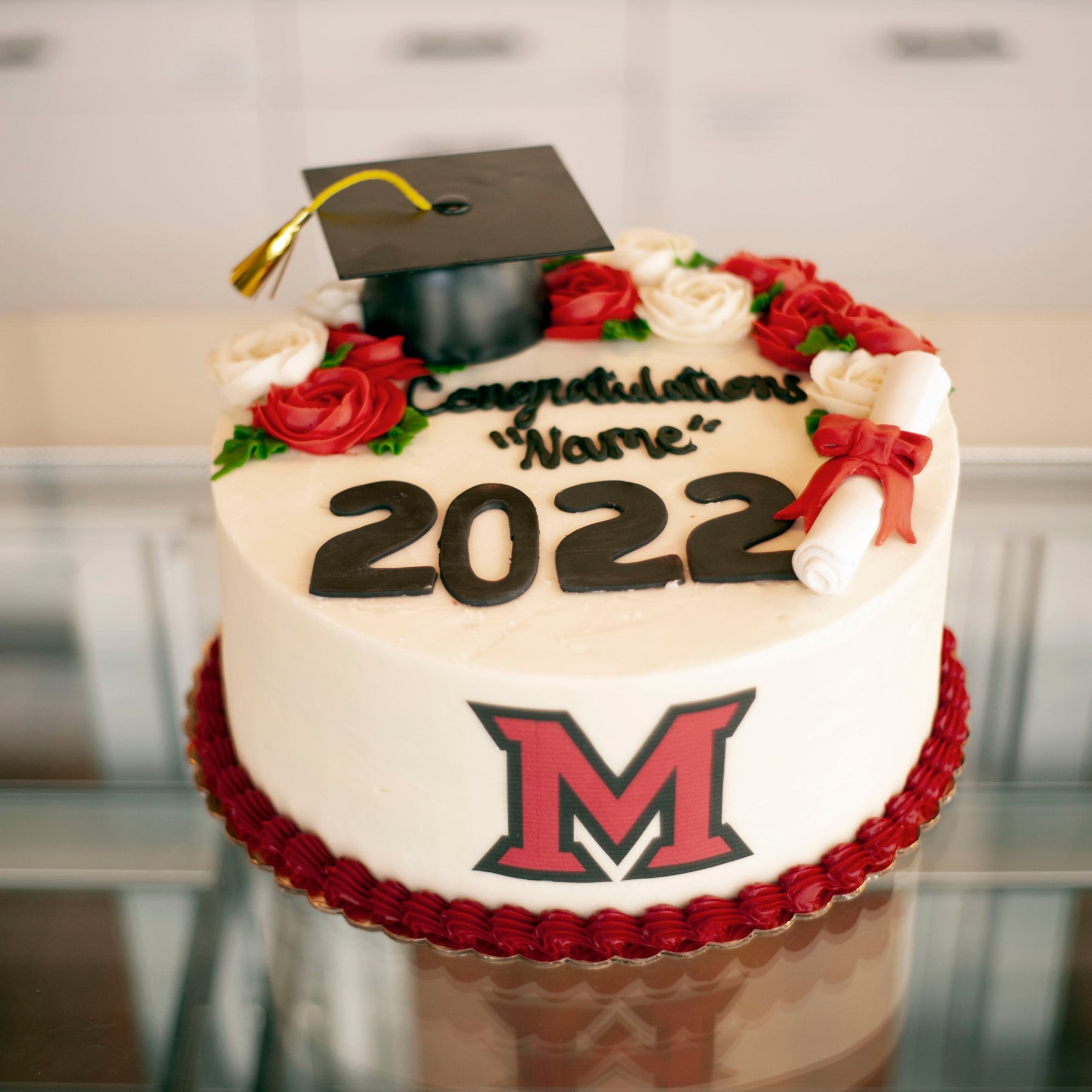 Graduation Cake Roses