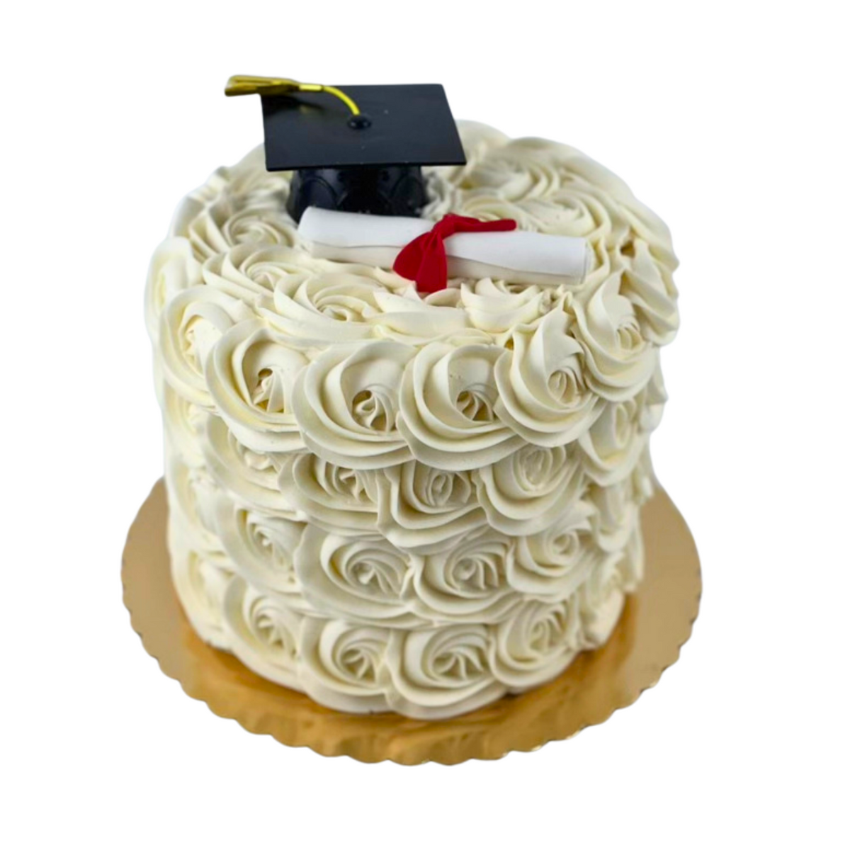 Rosette Graduation Cake