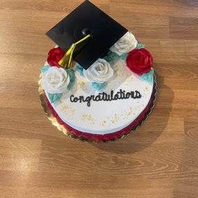 8” Vanilla/Chocolate - Graduation - Short