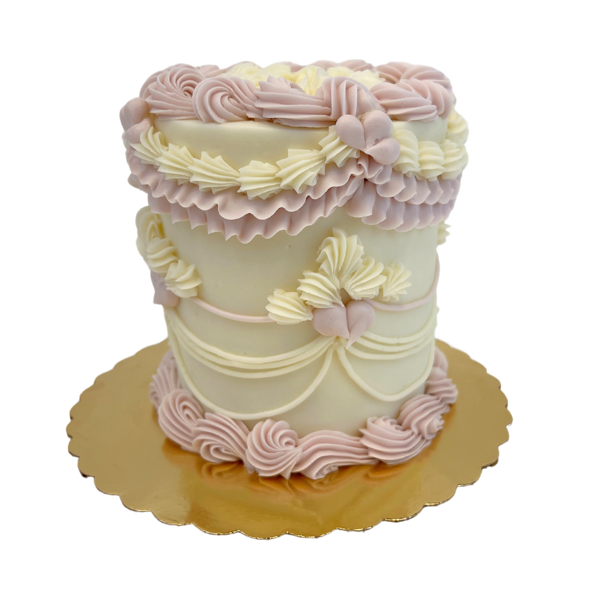 Vintage Piped Round Cake