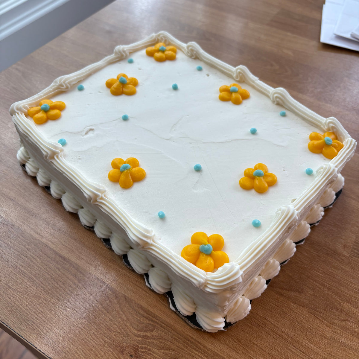1/8th sheet cake- Chocolate
