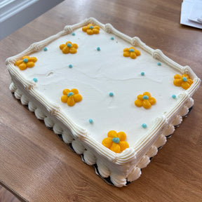 1/8th sheet cake- Chocolate