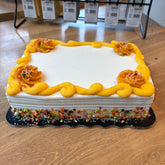 1/8th sheet cake- Vanilla