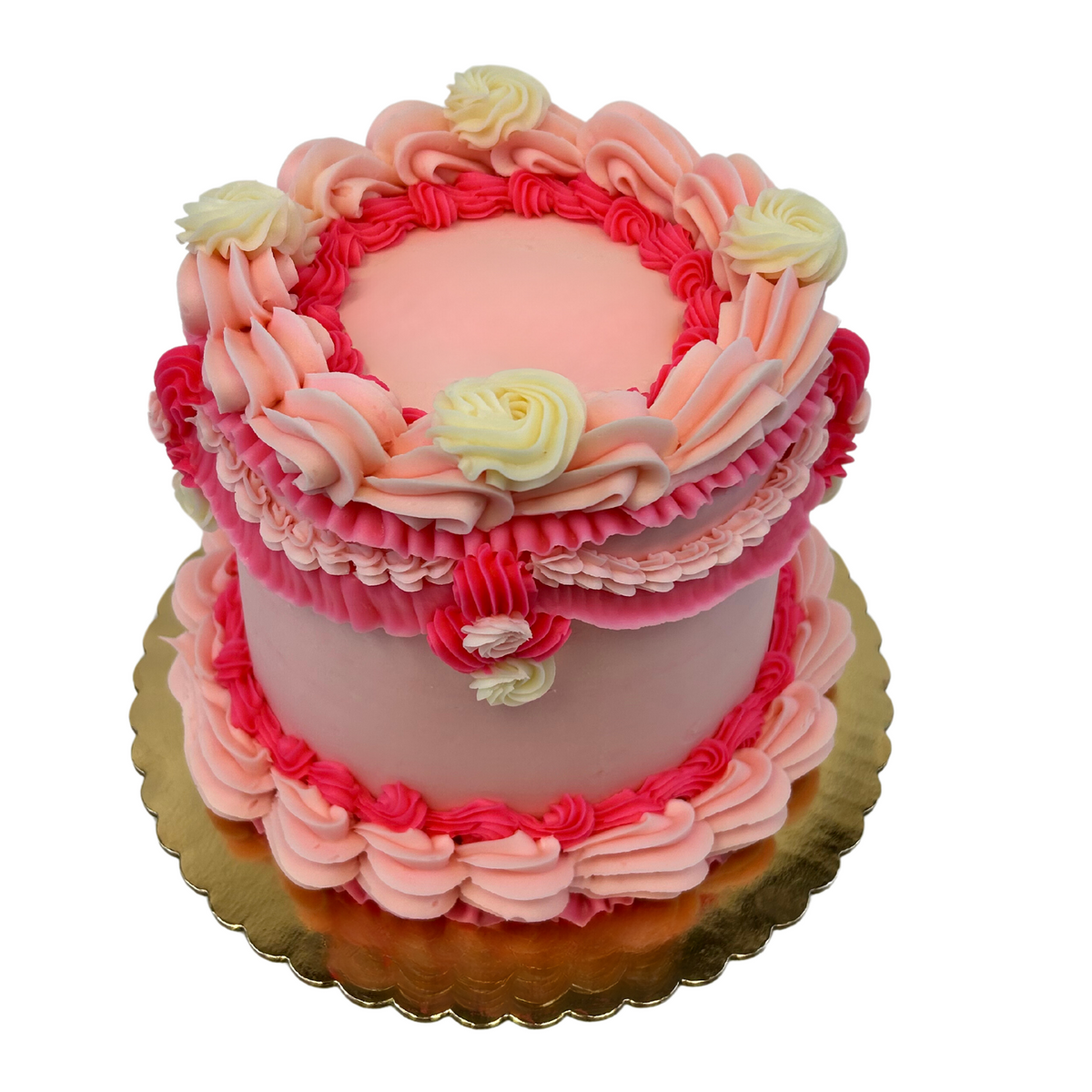 Vintage Piped Round Cake