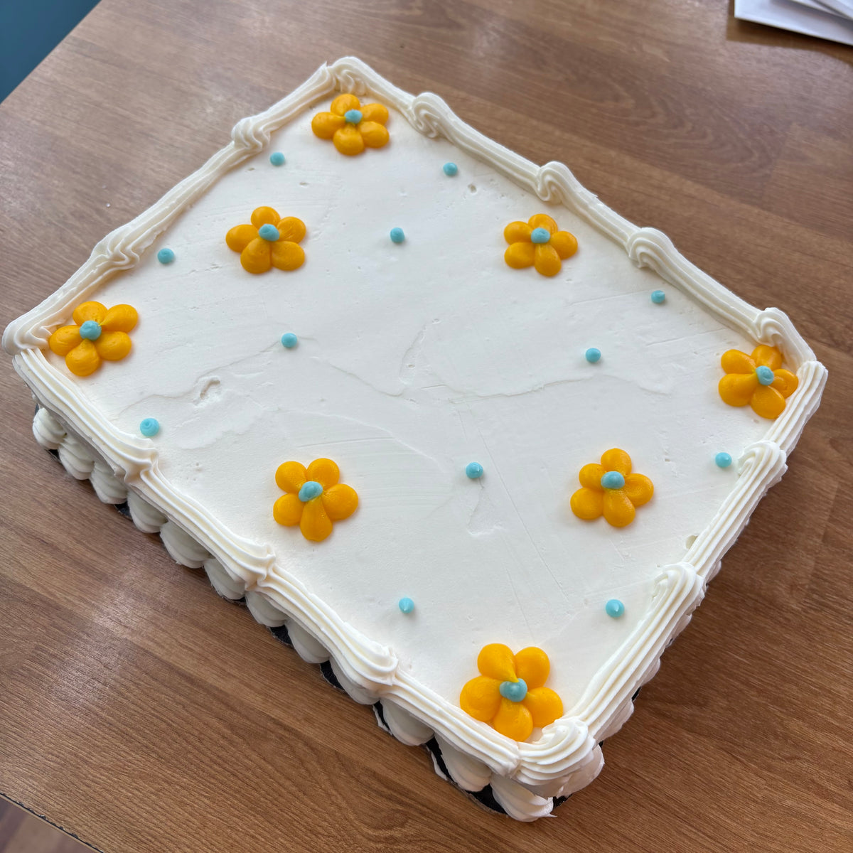 1/8th sheet cake- Chocolate