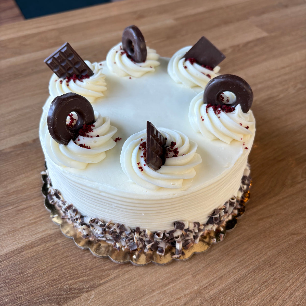 6” Short Red velvet