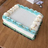 1/8th sheet cake- Vanilla