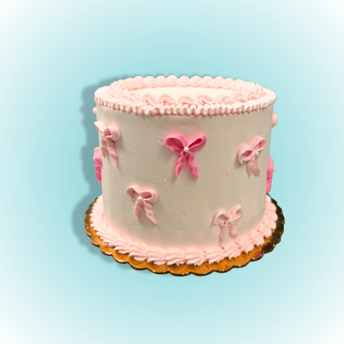 Pink Bow Cake