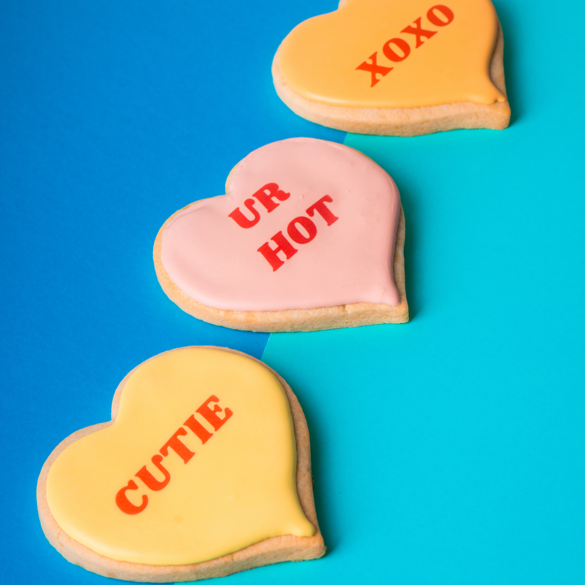 Conversation Heart Cookie Gift Box