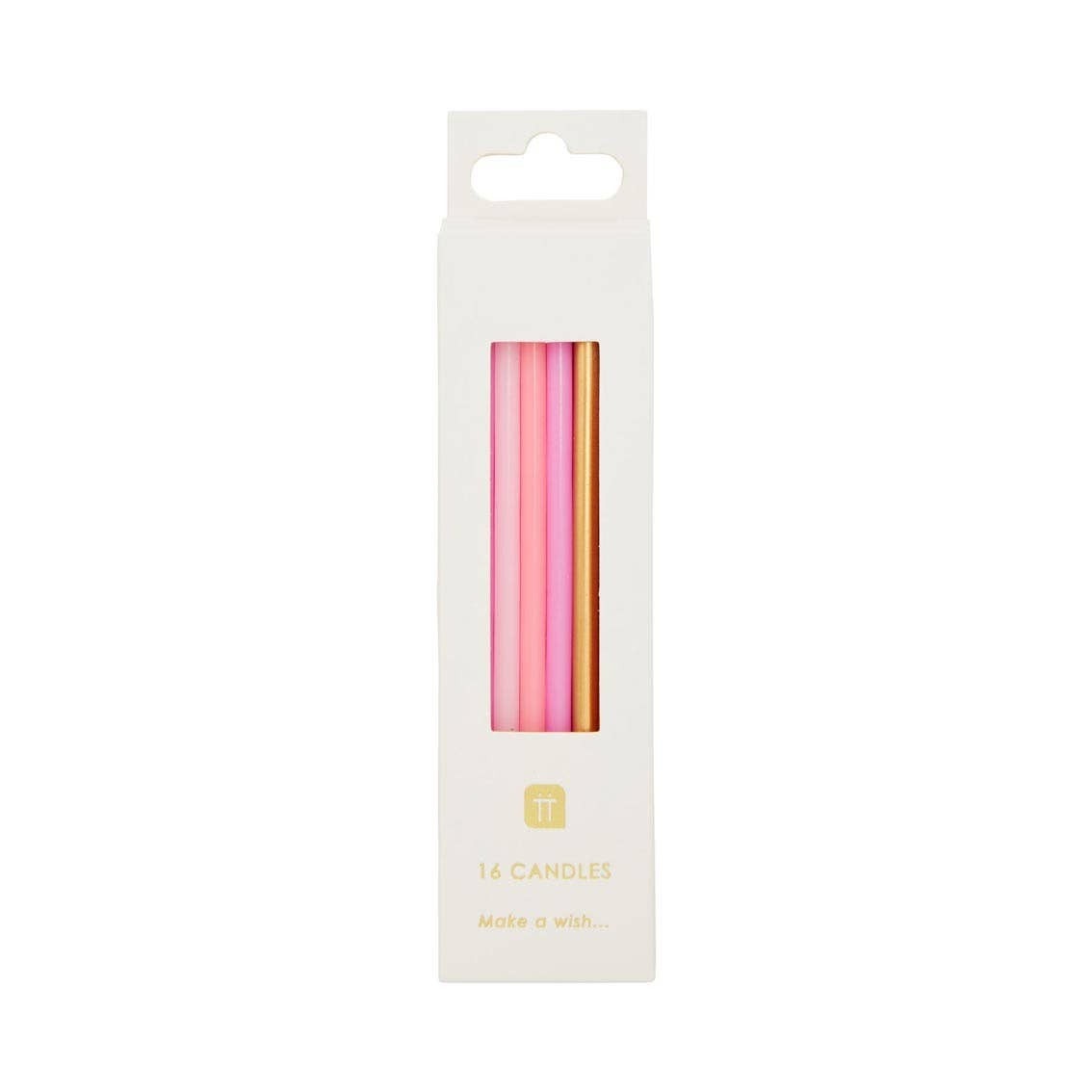 Rose Birthday Candles - 16 Pack | Cake Candles |