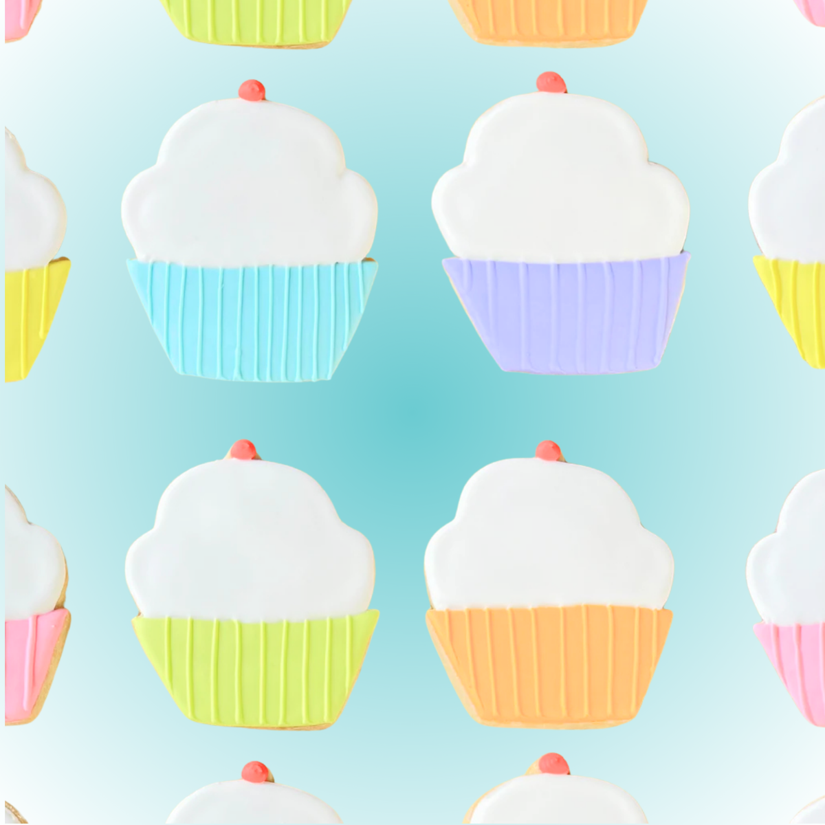Royal Iced Cupcake Cookies