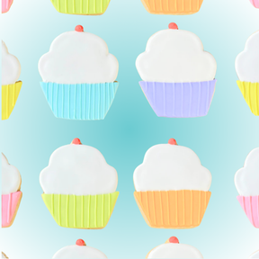 Royal Iced Cupcake Cookies