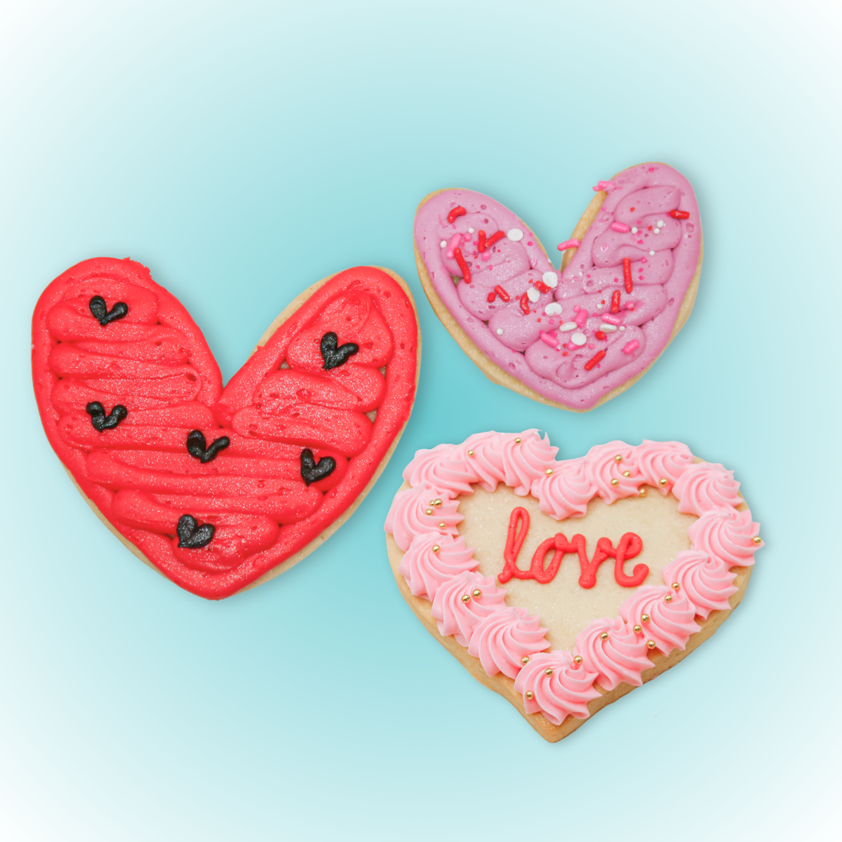 Buttercream Heart Sugar Cookies (preorder)