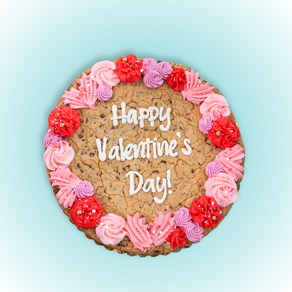 Valentine's Day Cookie Cake