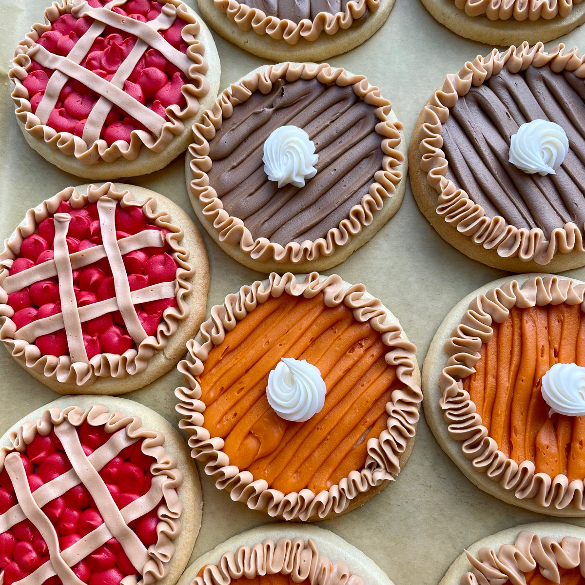 Pie rolled sugar cookies