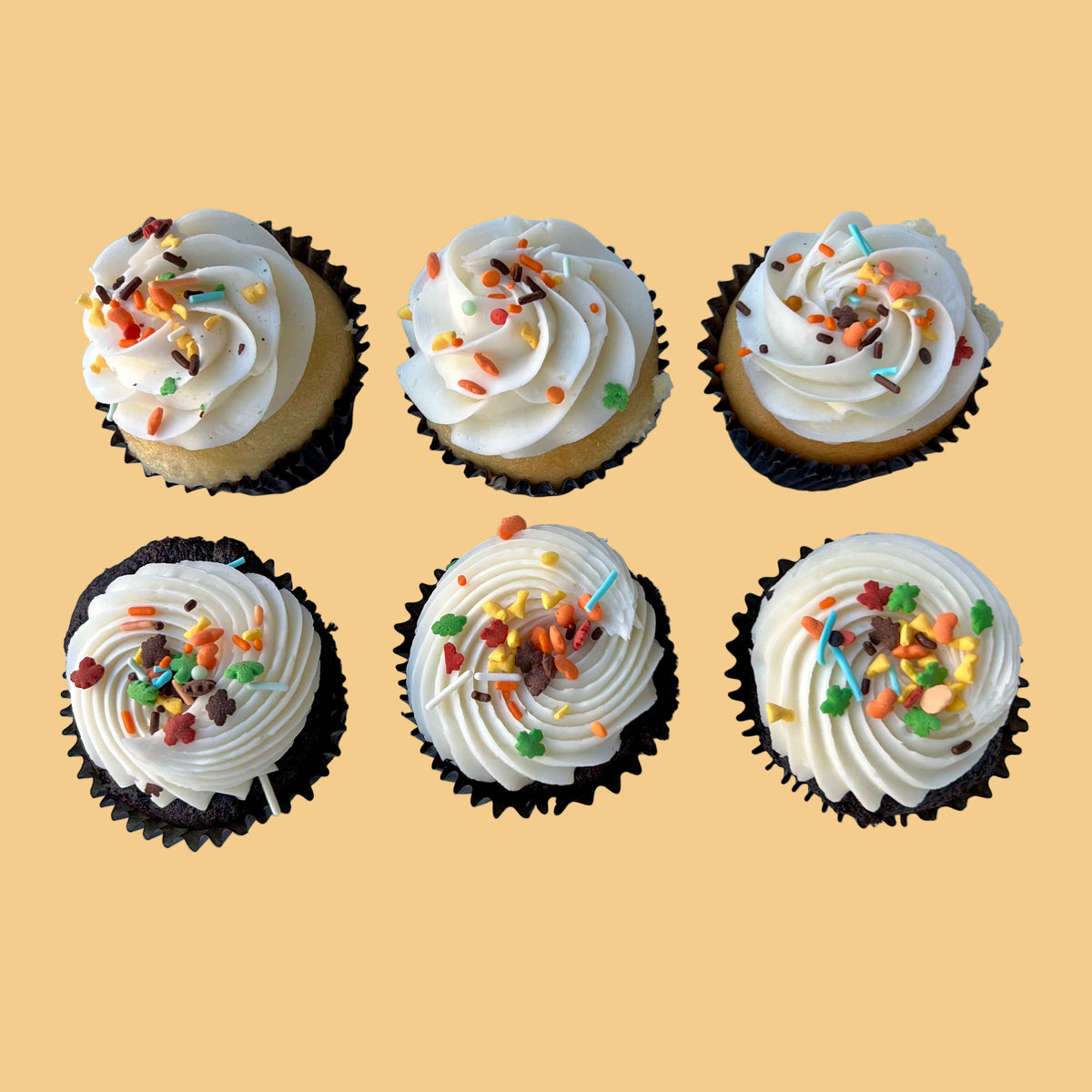 Thanksgiving Sprinkle Cupcake