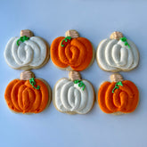 Iced Pumpkin rolled sugar cookie